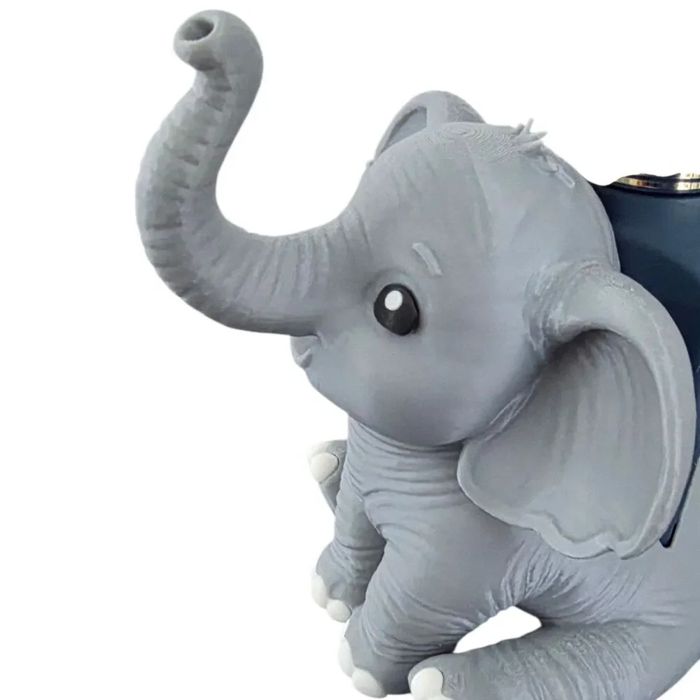 Bath & Body Works 3d Printed Grey Elephant Foaming Soap Dispenser Holder